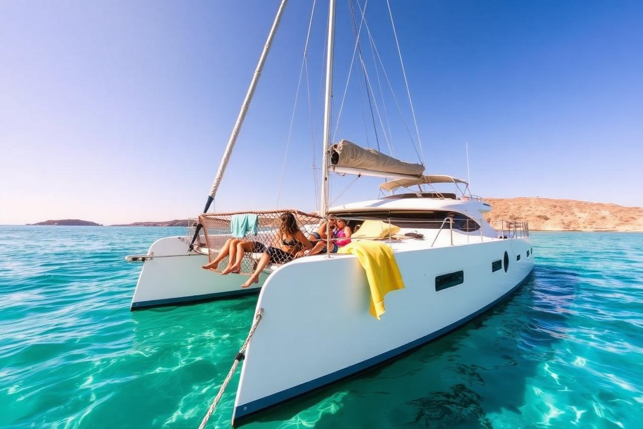 Lagoon Blue 46 — catamaran available for luxury yacht charter in Malta