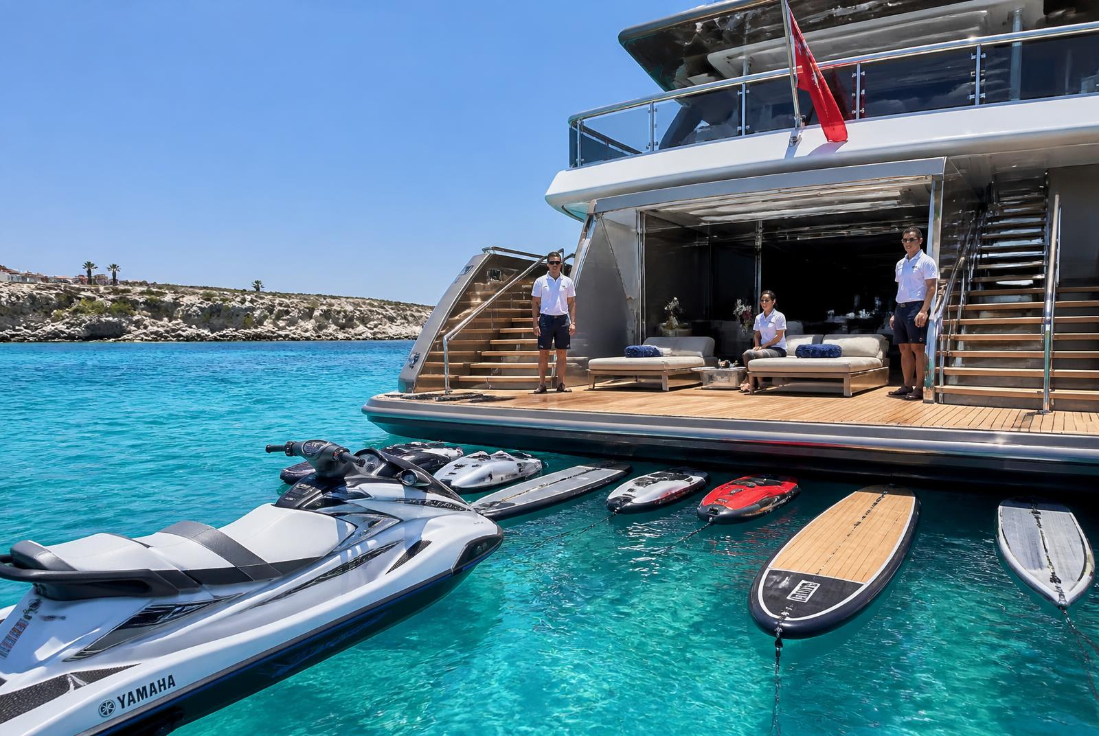Kastella 155, a 47.2 m / 155 ft motor superyacht available for charter in Malta